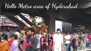 preview picture of video 'Metro City of Hyderabad on Sunday'