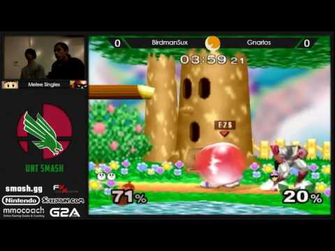 Smash @ UNT #2 - Melee Singles - Meow2King (Ice Climbers, Sheik) vs Gnarlos (Captain Falcon)