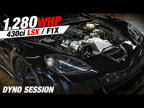 C6 Corvette Z06 430ci LSX, F1X ProCharger | Dyno Session