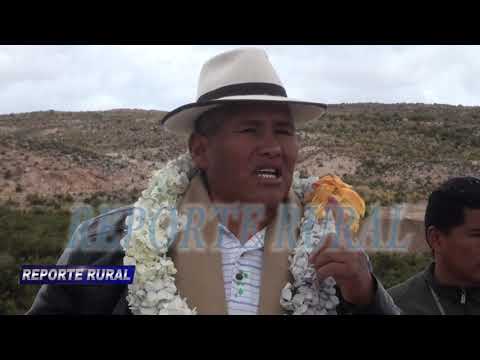 La gobernación del departamento de La Paz, entrega un puente vehicular en el municipio de Calacoto.