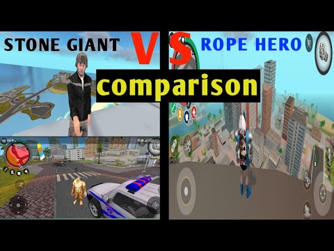ROPE HERO AND STONE GIANT GAME COMPARISON WHO IS BETTER ?