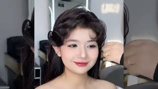 Review how to create a beautiful bridal hairstyle