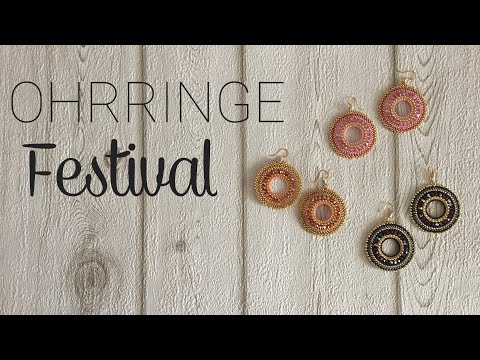 Anleitung: Ohrringe zum Selbstmachen | Ohrringe Festival Glitzerlicht