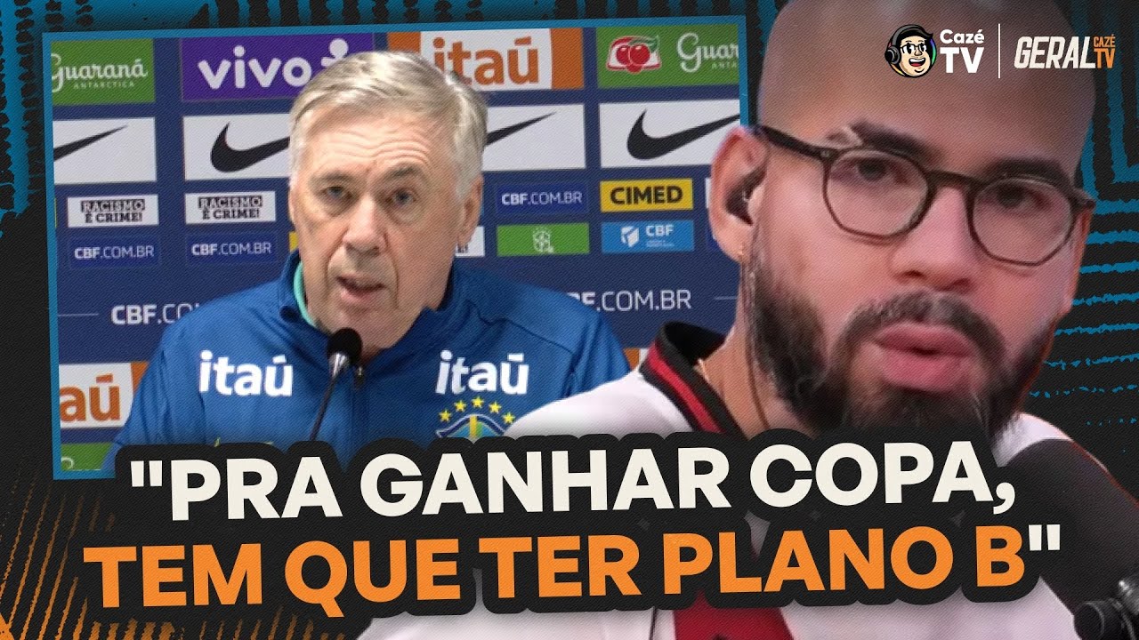 ANALISAMOS AS RESPOSTAS DE ANCELOTTI NA COLETIVA ANTES DO JOGO CONTRA A TUNÍSIA | GERAL CAZÉTV