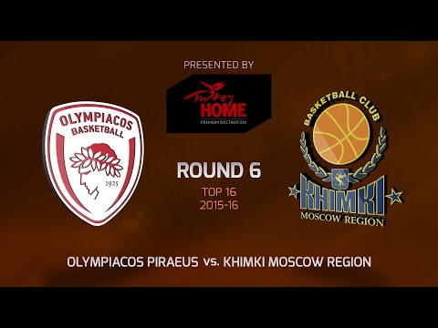 Highlights: Top 16, Round 6, Olympiacos Piraeus 89-77 Khimki Moscow Region