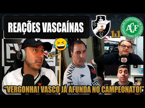 REAÇÕES dos VASCAÍNOS - VASCO 1x1 CHAPECOENSE - EMPATE FRUSTRANTE - VAMOS RIR DO VASCO!