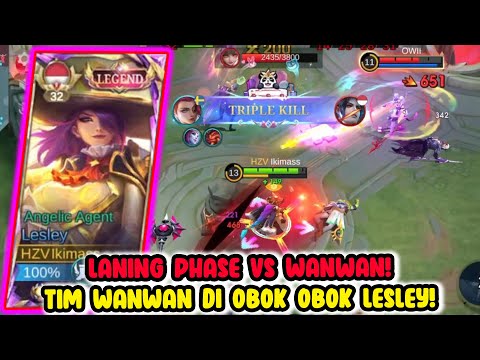 RAHASIA MENANG LANE VS WANWAN! LESLEY LEGEND VS WANWAN COLLECTOR! | Top Global Lesley Build Tersakit