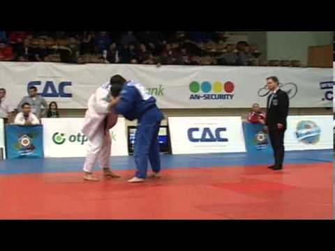 Judo European Open Budapest 2013: Balint FARKAS (HUN) - Mael LE NORMAND (FRA) 1/4 Final [-100kg]