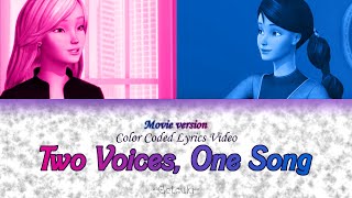 Download lagu Two Voices, One Song (movie version) | Color Coded Lyrics video (ENG) |【Barbie & The Diamond Castle】 mp3