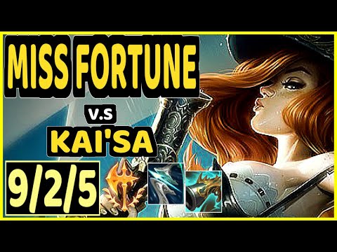 LUSKKA (MISS FORTUNE) vs KAI'SA - 9/2/5 KDA BOTTOM ADC GAMEPLAY - BR Ranked DIAMOND