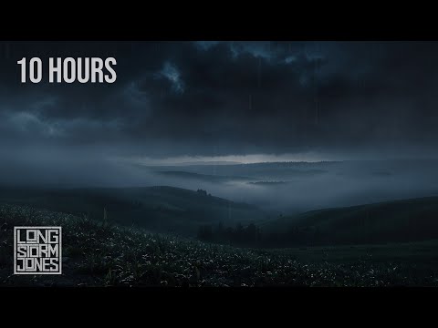 Fog Over Hollow Vale — Wind, Rain & Distant Thunder Through Autumn Mist | RELAX | SLEEP | 10 Hours