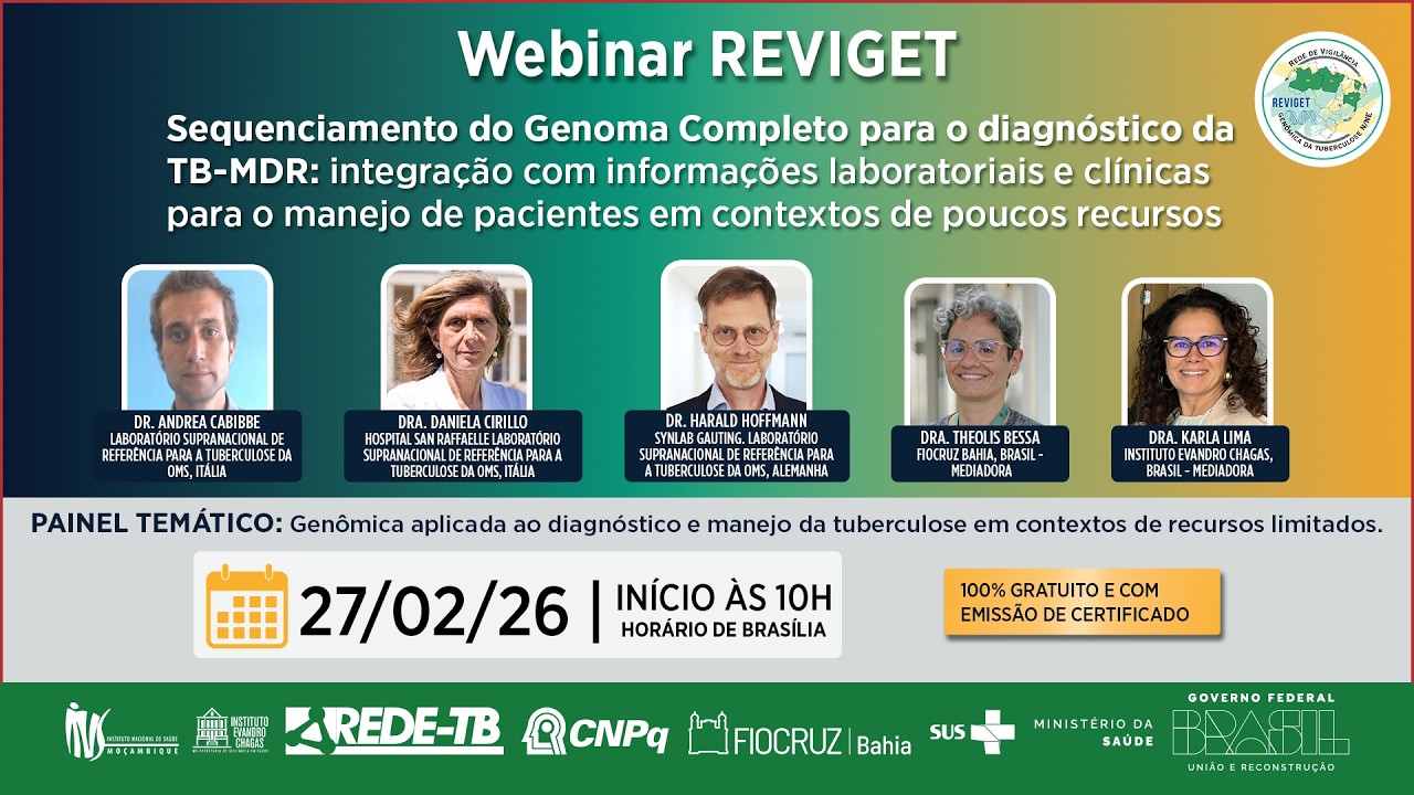 Webinar Reviget - Sequenciamento do Genoma Completo para o Diagnóstico da TB-MDR