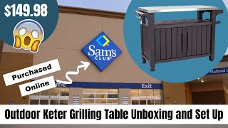 Sam’s Club Purchase - Keter Outdoor Grilling Station Table | Setup for my outdoor kitchen