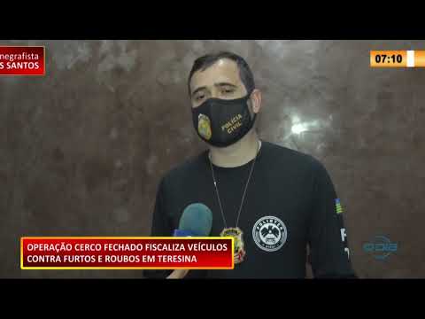 Operacão policial na Zona Sudeste visa recuperar veiÌculos roubados e irregulares 01 10 2020