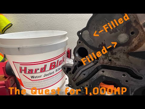 Full Filling a 4G63 Block with Cement 1,000HP block, Hard Blok Filler Tips