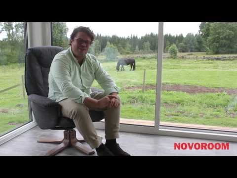 Kombiparti Dörrar Novoroom Exklusiv 1 Skjutbar & 1 Fast