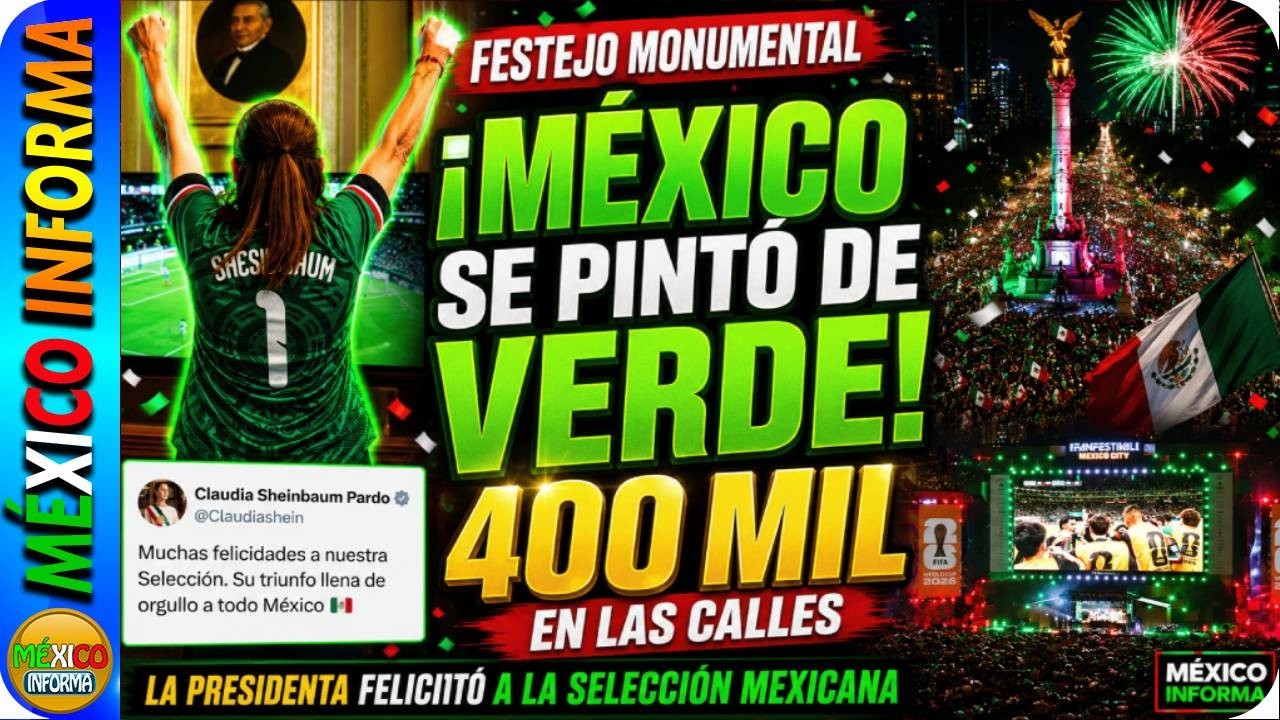 ASÍ FESTEJÓ LA PRESIDENTA EL TRIUNFO DE LA SELECCIÓN. MAS DE 400 MIL EN AL ÁNGEL. UNA LOCURA.