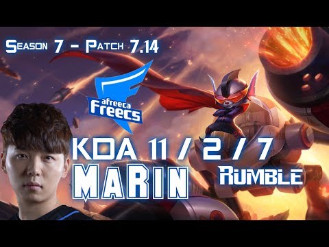 AFs MaRin RUMBLE vs EKKO Top - Patch 7.14 KR Ranked