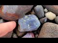 Ordinary Blue Rock Found On The Beach Turns Into A Spectacular GEMSTONE