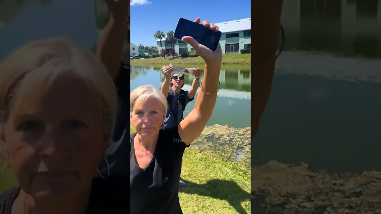 Entitled Karen Blocks Teens Fishing