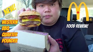 NEW! McDonald's Western BBQ Quarter Pounder! FOOD REVIEW