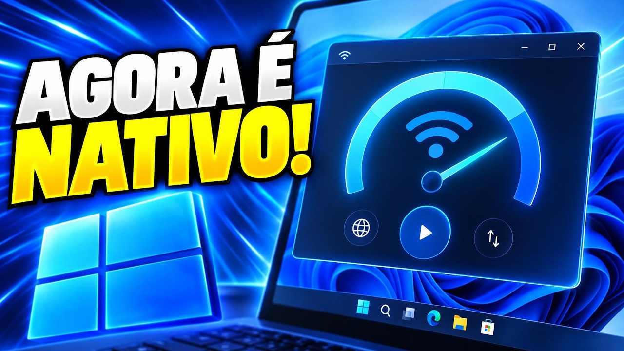 Teste de velocidade nativo no Windows: CHEGOU!