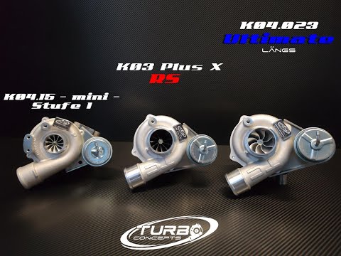 1.8T Upgrade Lader Vergleich für längs Motoren // K04.015 / K03 Plus X-RS // K04.023 Ultimate