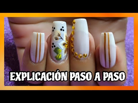 DECORACIÓN DE UÑAS Fácil y Elegante | FLOWES NAILART ♥ NailArt By Andy