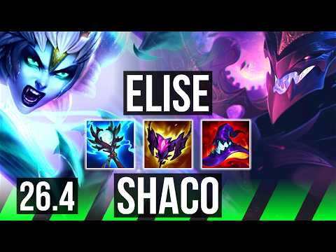 ELISE vs SHACO (JGL) | Perfect KDA: 19/0/4 | EUW Master | 26.4