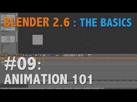 Blender 2.6 Basics #09 : Animation 101 #b3d