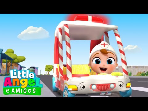 As Rodas da Ambulância do Joãozinho! 🚑 | Little Angel e Amigos - As Músicas da Turminha