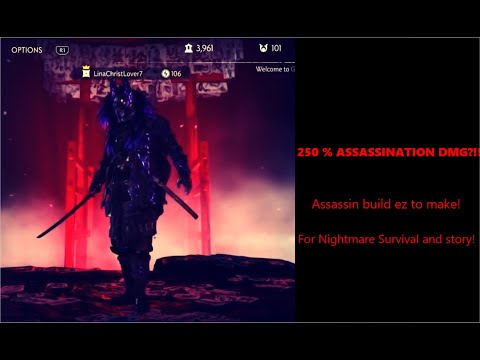 ONE-SHOT 295% assassination DMG BEST assassin build (PS4)  damage EASY make