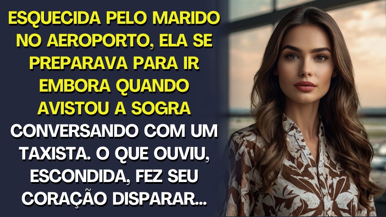Esquecida pelo marido no aeroporto, ela se preparava para sair, mas, ao ouvir a conversa da sogra…