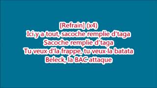 Hornet La Frappe - Taga ( Lyric + Parole )