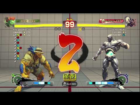 SSF4 AE - FINE WEATHER(BL) VS POONGKO(SE)