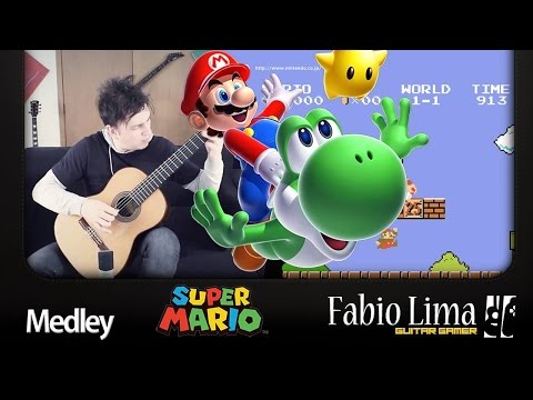 Super Mario Bros #1 Medley Fingerstyle Guitar by GuitarGamer (Fabio Lima)