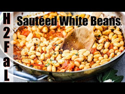 Side Dish | WHITE BEANS WITH GARLIC, SAGE & TOMATOES | How To Feed a Loon