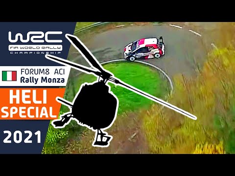 WRC Rally Helicopter Compilation : WRC FORUM8 ACI Rally Monza 2021