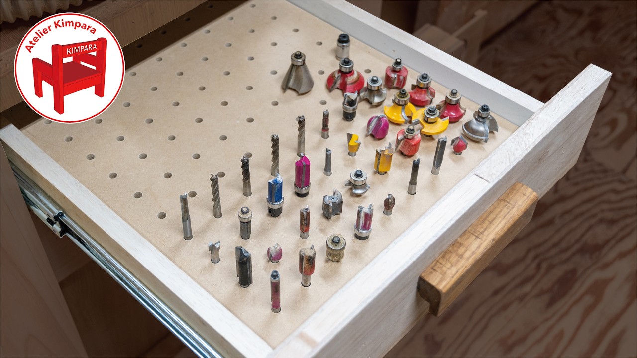 【DIY】やっぱり良いな。100本あっても大丈夫！な、トリマービット収納を作ってみた。