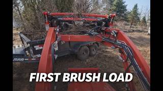 First Brush Load with the New Lamar Dump Trailer