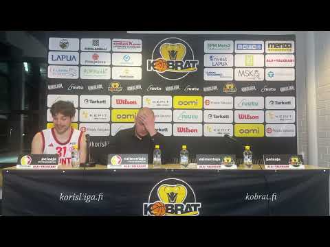 Kobrat - Pyrintö 10.1.2026 Lehdistötilaisuus