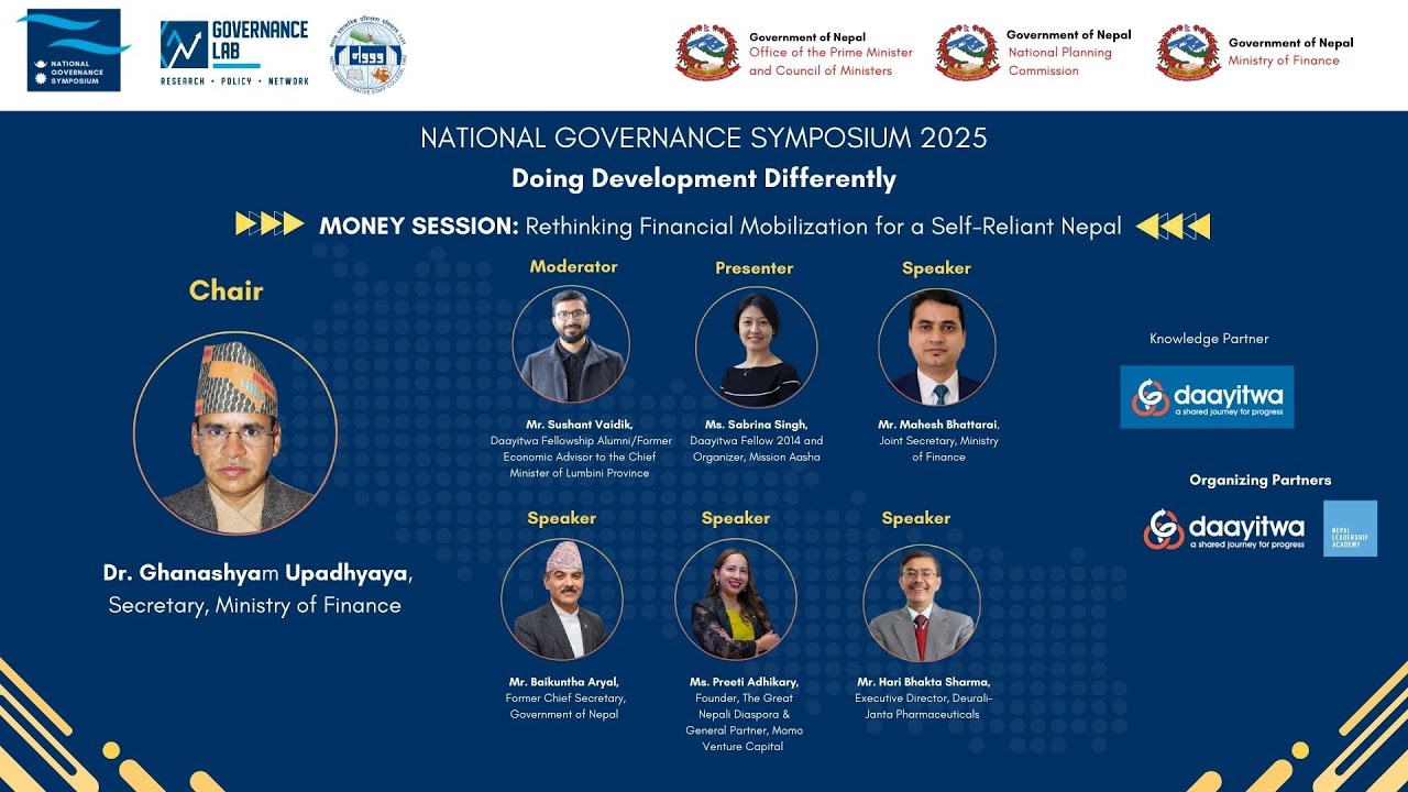 Money Studio : Rethinking Financial Mobilization for a Self-Reliant Nepal