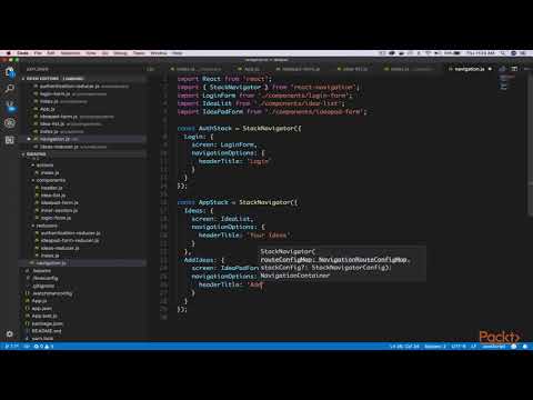 Learning React Native Development React Native Navigation| packtpub com