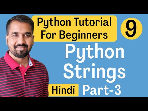 Python Strings Part 3 Explained In Hindi L Python Tutorial For Beginners