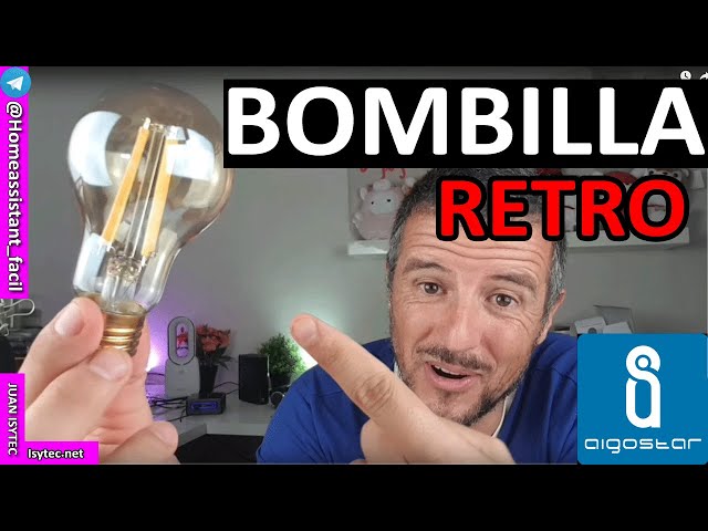 Vídeo relacionado con Aigostar 176051 - Bombilla LED T3 3U de 9W, rosca grande y luz fría, A+, 230V, E27