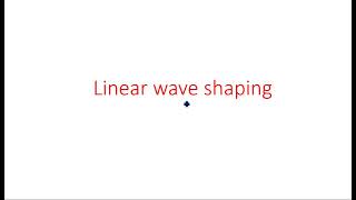 RC network with Sinusoidal | Linear wave shaping | PDC | Lec-01