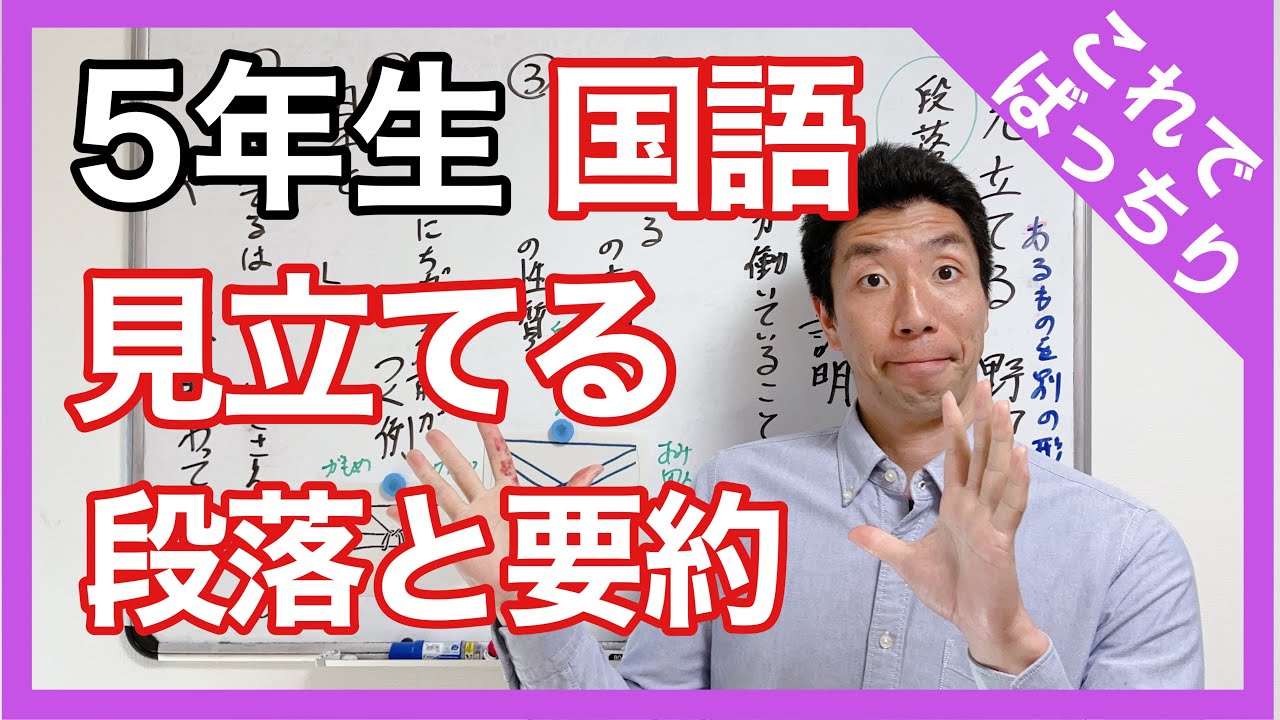 国語　見立てる～段落・要約～　これでばっちり　５年生