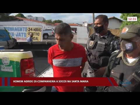 Homem agride ex-companheira a socos na Santa Maria 03 02 2002