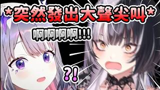 當Shiori突然發出有史以來最大聲的尖叫…連Biboo也被這尖叫聲措不及防w【Shiori Novella】【Koseki Bijou】【Hololive 中文】