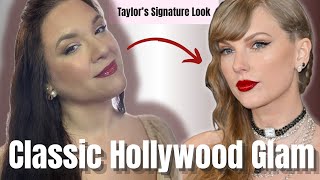 Taylor Swift Christmas Makeup Tutorial🎄Red Lip, Winged Liner & Holiday Glam at Almost 50 Years Old!
